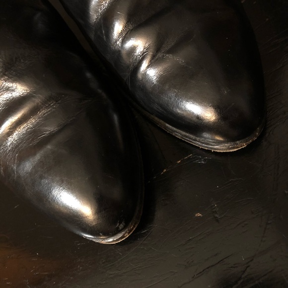 EUC Vintage Italian Black Leather Riding Boots 10M - Picture 8 of 14